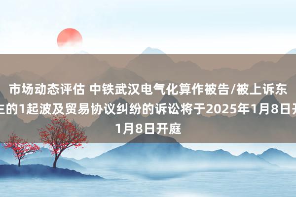 市场动态评估 中铁武汉电气化算作被告/被上诉东谈主的1起波及贸易协议纠纷的诉讼将于2025年1月8日开庭