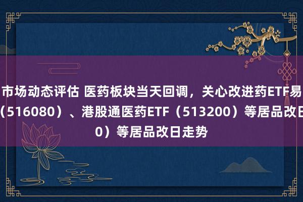 市场动态评估 医药板块当天回调，关心改进药ETF易方达（516080）、港股通医药ETF（513200）等居品改日走势