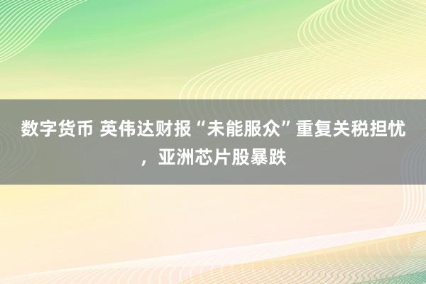 数字货币 英伟达财报“未能服众”重复关税担忧，亚洲芯片股暴跌